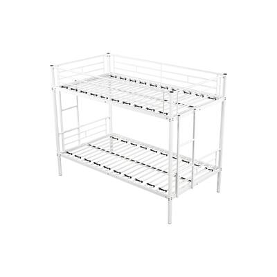 Metal Twin over Full Bunk Bed/ Heavy-duty Sturdy Metal/ Noise Reduced/ Safety Guardrail