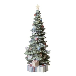 Lladro O Christmas Tree Porcelain Sculpture Made in Spain Model