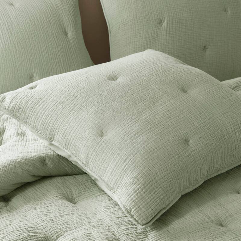 Harbor House Breeze Cotton Gauze Embroidered Euro Sham