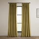 preview thumbnail 95 of 140, Exclusive Fabrics Heritage Plush Velvet Room Darkening Curtain (1 Panel) - Luxurious Single Drapery for Enhanced Room Darkening 50 X 108 - Peat Green