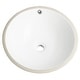 preview thumbnail 2 of 5, SAFAVIEH Solea Nerida Porcelain Ceramic Vitreous Round 17 Inch White Undermount Bathroom Sink - 16.9" x 16.9" x 7.1"