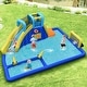 preview thumbnail 3 of 8, Gymax Inflatable Water Slide Bounce House Climbing Wall without Blower - See Details
