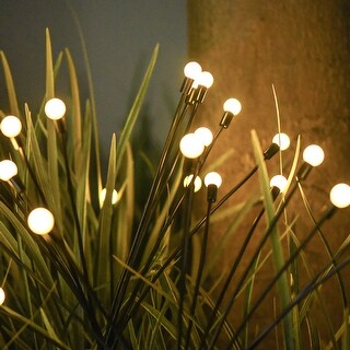 4PCS Solar Garden Lights - 6 LED Lamp Solar Swaying Firefly Light ...