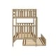 preview thumbnail 12 of 19, Scandinavian Twin Over Twin Bunk Bed With Twin-Size Trundle