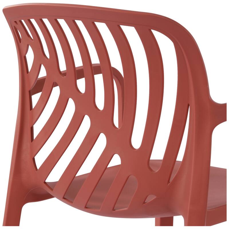 Frond and Form 4-Person Outdoor Patio Square Dining Set