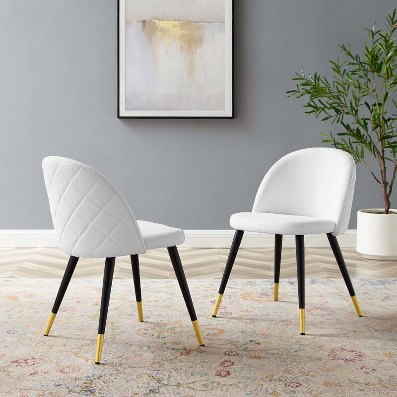 Cordial Upholstered Fabric Dining Chairs - Set of 2