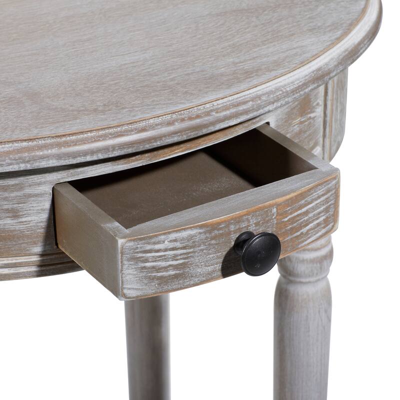 Light Brown Wood Farmhouse Accent Table