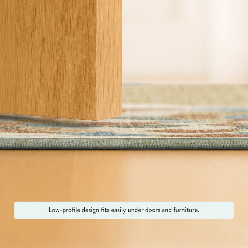 Machine Washable Indoor/ Outdoor Mosaic Cluster Chantille Rug