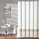 preview thumbnail 2 of 12, Lush Decor Stripe Yarn Dyed Tassel Fringe Woven Cotton Shower Curtain Taupe