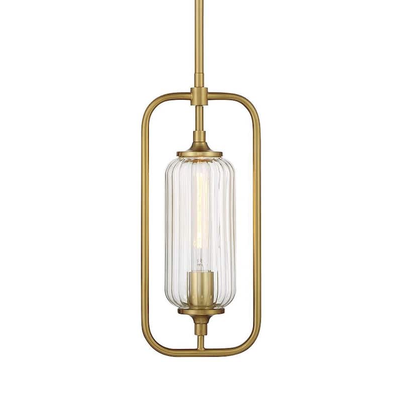 Savoy House 7-3022-1 Holton 7" Wide Mini Pendant - Warm Brass