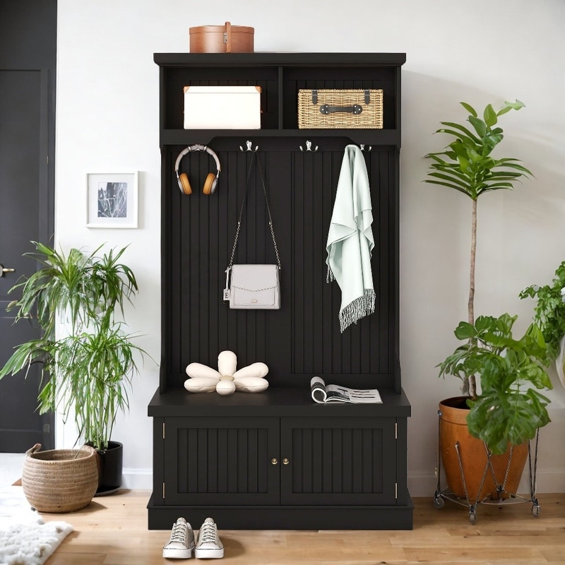 Modern hall tree with discount bench
