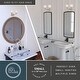 preview thumbnail 3 of 10, Bellwood Traditional Bathroom Vanity Wall Lighting Fixture, Glass Shade, Dimmable, LED Compatible, Over the Mirror Mount