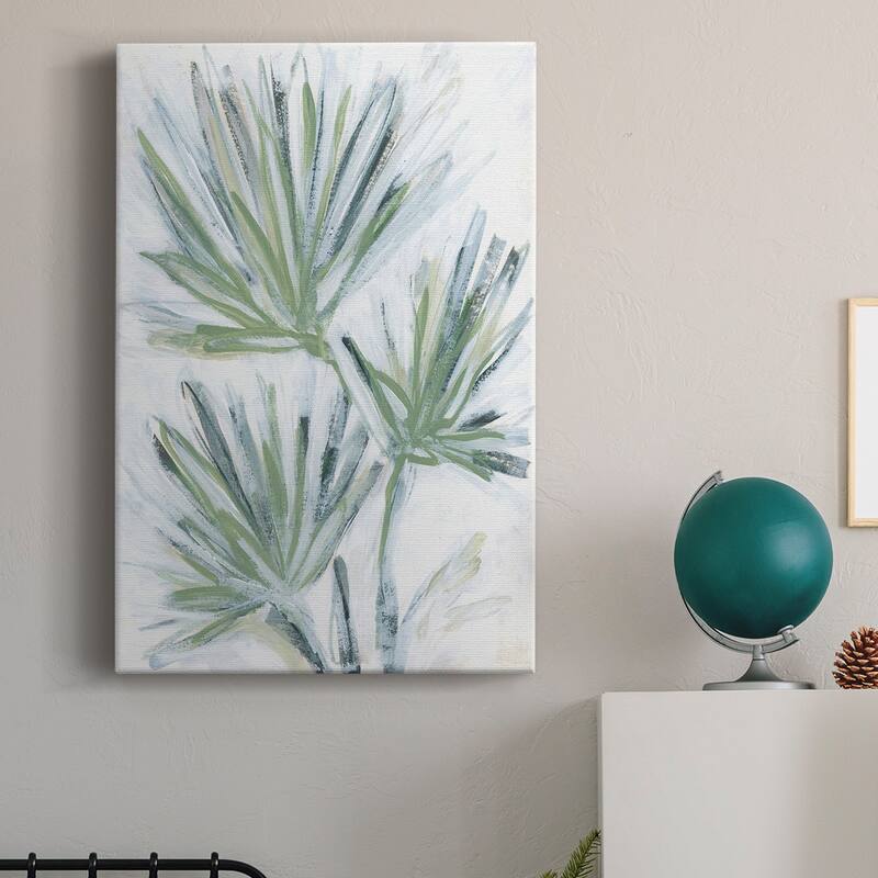 Palm Frond Fresco II Premium Gallery Wrapped Canvas - Ready to Hang
