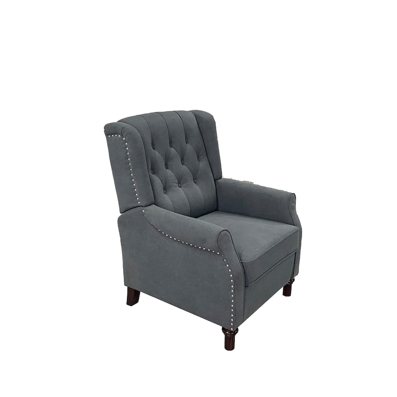 Adjustable PU Leather Push Back Recliner Sofa Chair with Soft Cushion and Ergonomic Design