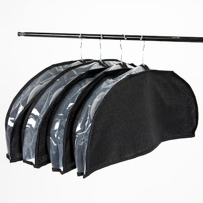 Household Essentials Hanging Garment Shoulder Dust Covers for Closet - 24.0"L x 3.0"W x 10.0"H