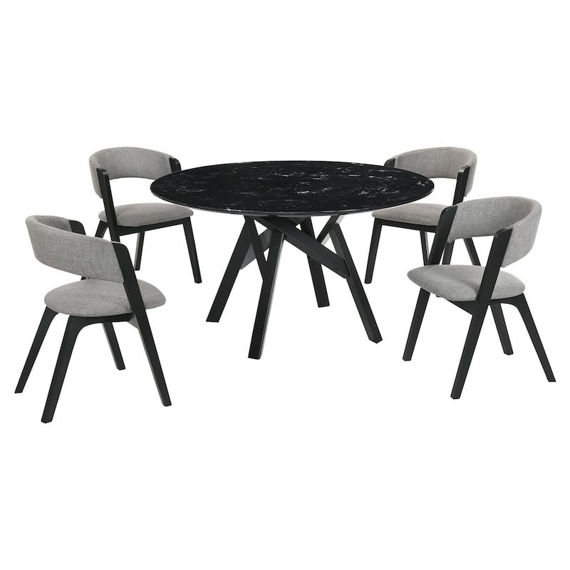 Venus Rowan 5 Piece Round Dining Set