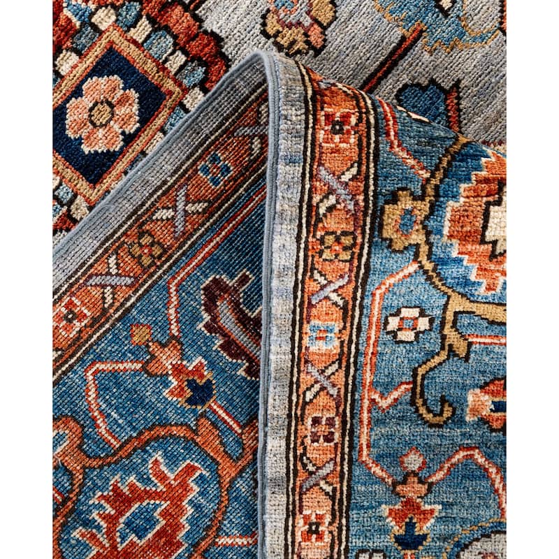 Serapi One-of-a-Kind Hand-Knotted Area Rug - Gray - 8' 0" x 9' 11"