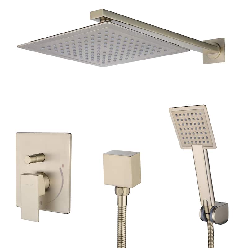 Square top spray 2.5 GPM High Pressure Shower System