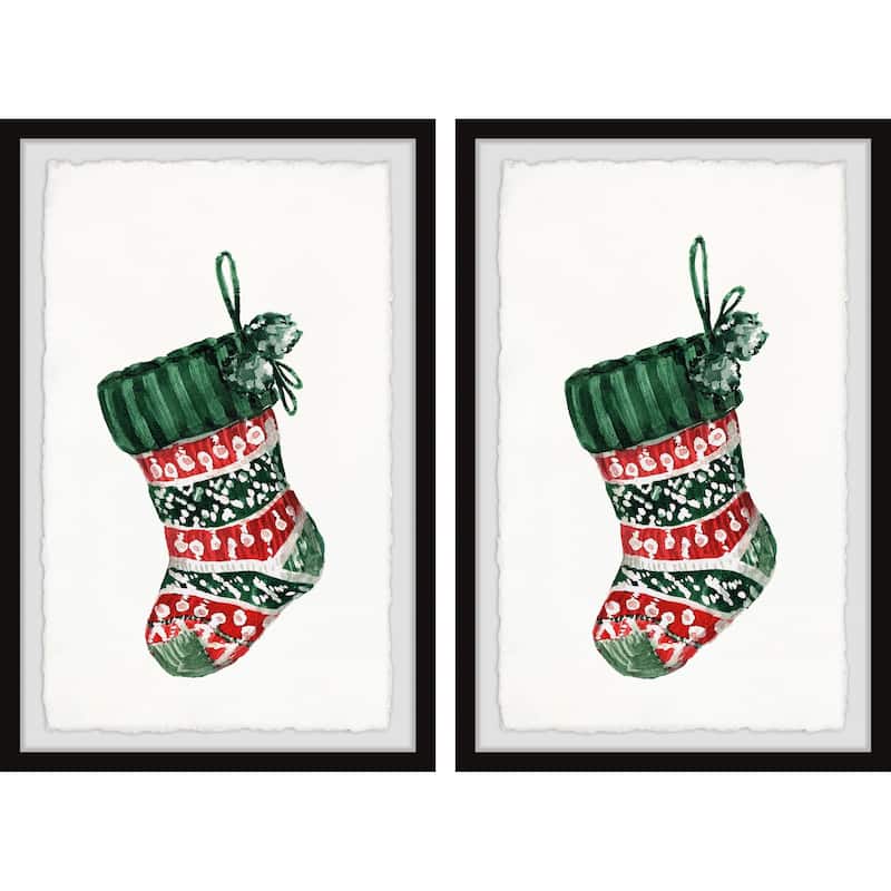 The Socks Are Hung Diptych