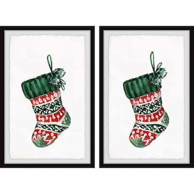 The Socks Are Hung Diptych
