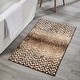 preview thumbnail 117 of 123, Better Trends 100% Micro Polyester Knitted Bathroom Rugs - Casablanca Collection with Chevron Pattern, Machine Washable Bath Mat 24" x 40" Rectangle - Brown