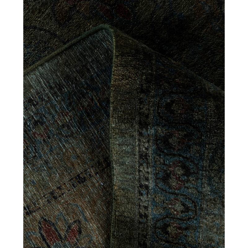 Overdyed One-of-a-Kind Hand-Knotted Area Rug - Green - 8' 1" x 10' 0"