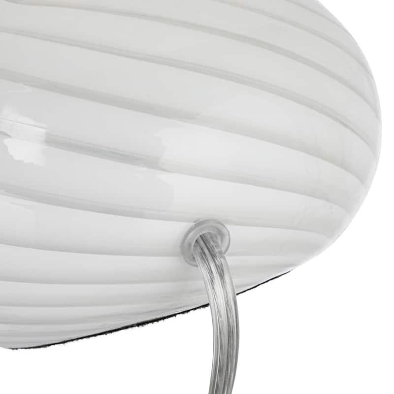 Blown Glass Table Lamp - 8.3"L x 8.3"W x 9.3"H