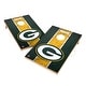 preview thumbnail 1 of 4, Vintage Green Bay Packers NFL 2x4 Tailgate Cornhole Boards Include Carrying Case