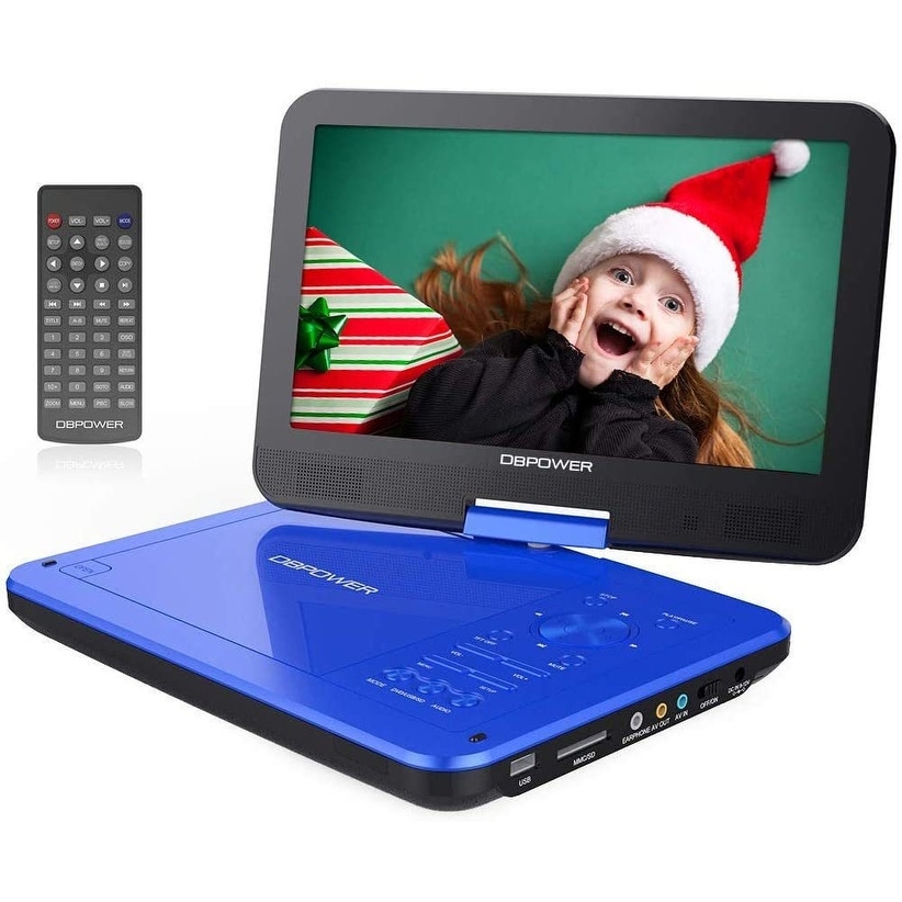 Swivel Display Screen Portable DVD Player with Rechargeable