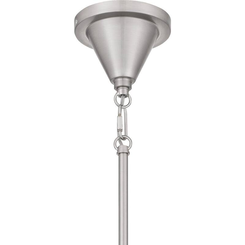Hidalgo 1-Light Brushed Nickel Mini Pendant Light