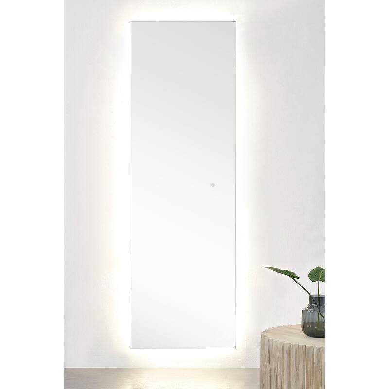 LED Lighted Rectangular Wall Mirror - 68" - Clear