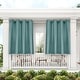 preview thumbnail 71 of 128, ATI Home Indoor/Outdoor Solid Cabana Grommet Top Curtain Panel Pair