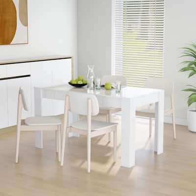 vidaXL Dining Table Engineered Wood Kitchen Dining Room Furniture Multi Colors - 55.1" x 29.3" x 29.9"