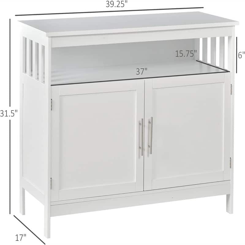 Sideboard Buffet Cabinet - 39.25"D x 17"W x 31.5"H