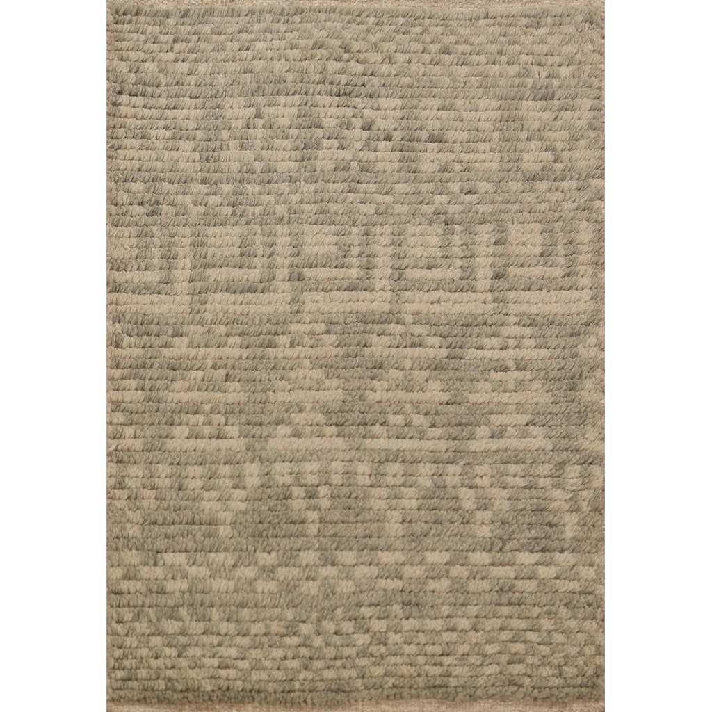 Geometric Moroccan Foyer Rug Handmade Wool Carpet - 2'0"x 3'0"