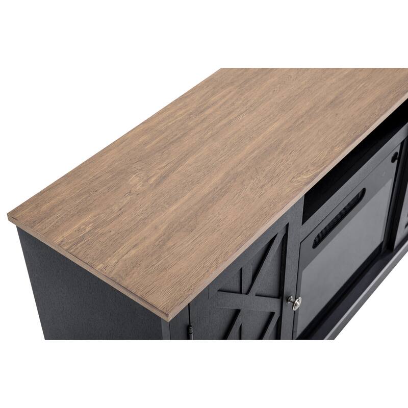 54 in. TV Stand Console for TVs up to 60 in. with Electric Fireplace - 54" in Width