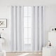 preview thumbnail 9 of 8, Deconovo Blackout Silver Cube Curtains(2 Panel) 52x63 Inch - Greyish White