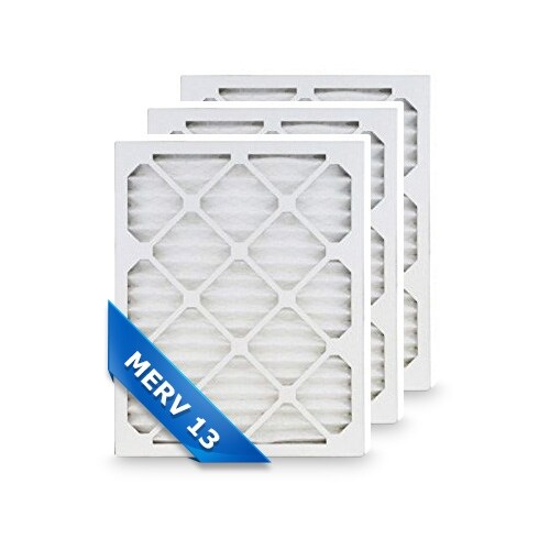 High Quality Pleated Furnace Air Filter 14x24x1 Merv 13 (3-Pack)