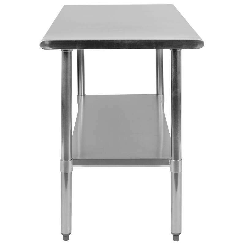 Stainless Steel 18 Gauge Work Table with Undershelf