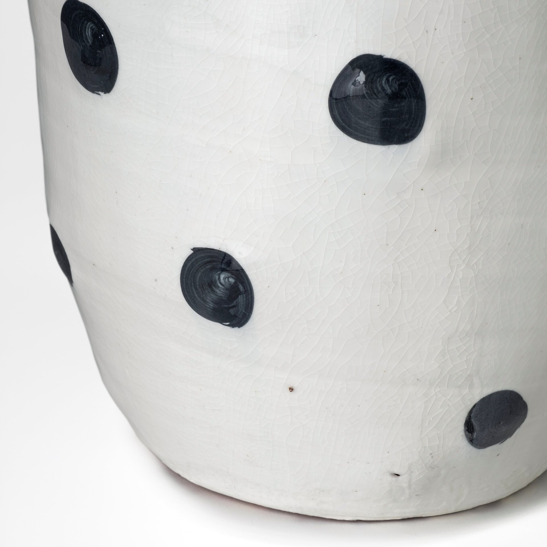 Polka Large 32H White Ceramic Polka Dot Vase - Bed Bath & Beyond