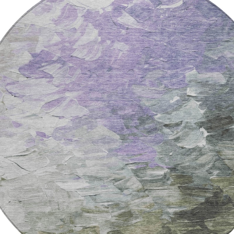 HomeRoots Abstract Transitional Rectangle Outdoor Rug