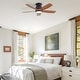 preview thumbnail 39 of 75, Sofucor 42/52 Inch Low Profile Flush Mount Ceiling Fan with Light,Remote Control,Solid wood/ABS Blades,Reversible Quiet DC Motor