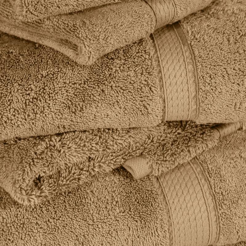 Blue Nile Mills Luxury 6-Piece Egyptian Cotton Towel Set, Thick Absorbent Bathroom Towels