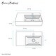 preview thumbnail 10 of 19, Swiss Madison St. Tropez Ceramic Wall Hung Sink with Right Side Faucet Mount - 24"x18"