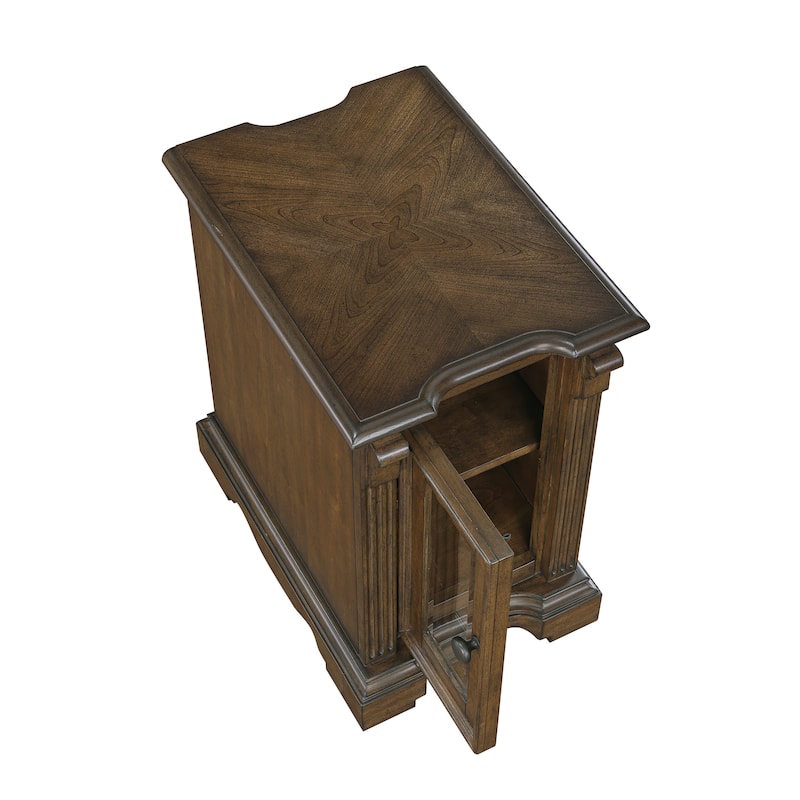 Dionne Rectangular Wood Chairside Table