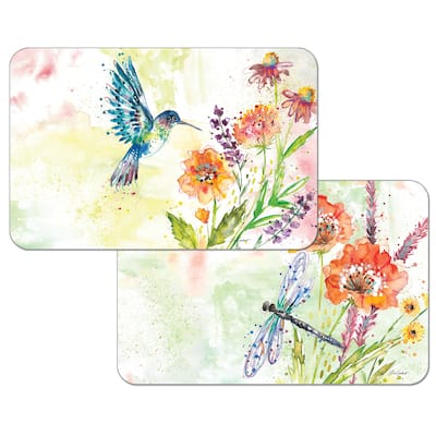 Reversible Wipe-clean Counterart Placemats Set of 4 - Fanciful Flight
