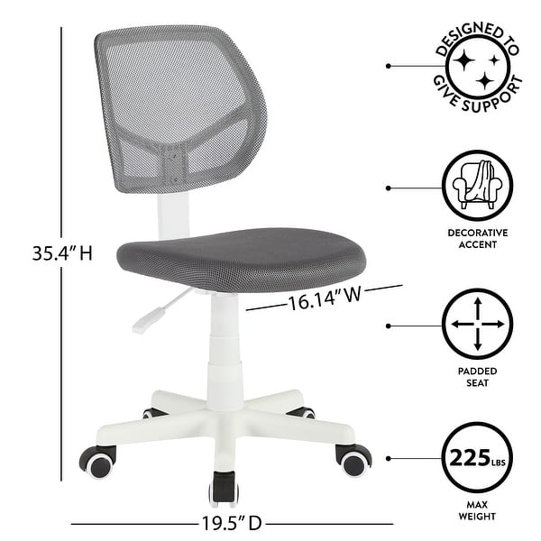 dimension image slide 0 of 3, Urban Lifestyle Computer Office Swivel Task Desk Chair