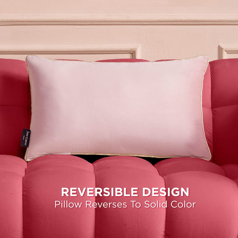 Juicy Couture Velvet Cheetah Pillow 14" x 24"