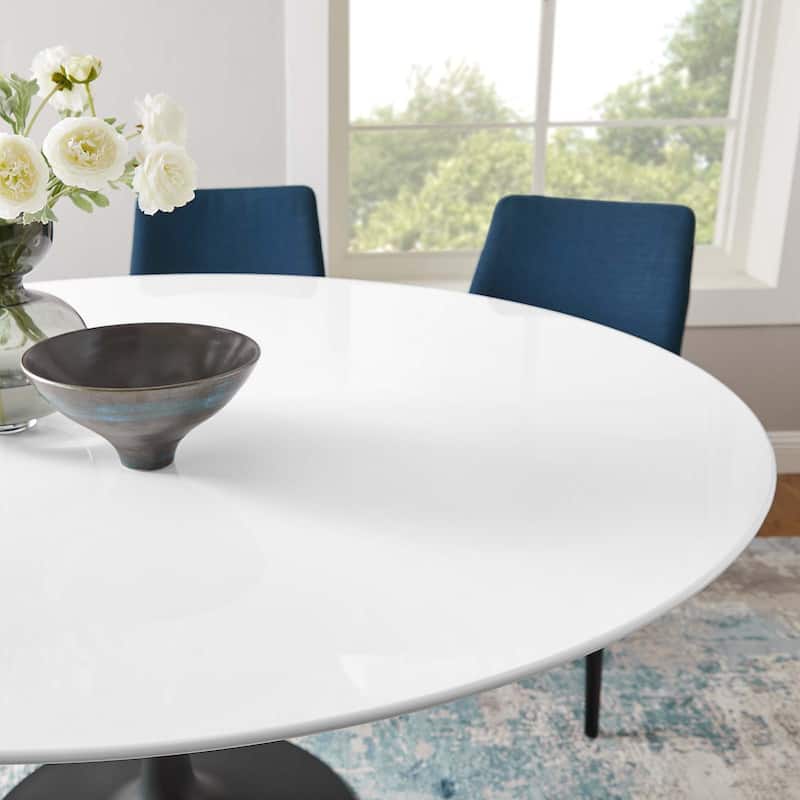 60" Round Wood Dining Table