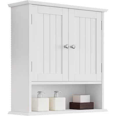 Bathroom Cabinet Wall Mount with 2 Doors - 7.8*21.5*23.6inch
